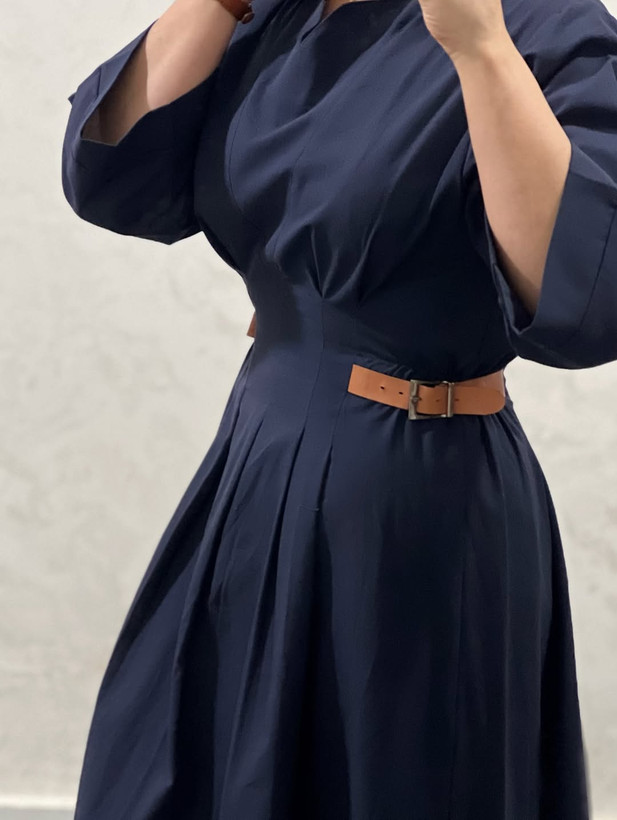 پیراهن ماکسی بغل کمربند چرم ۳۶تا ۴۶